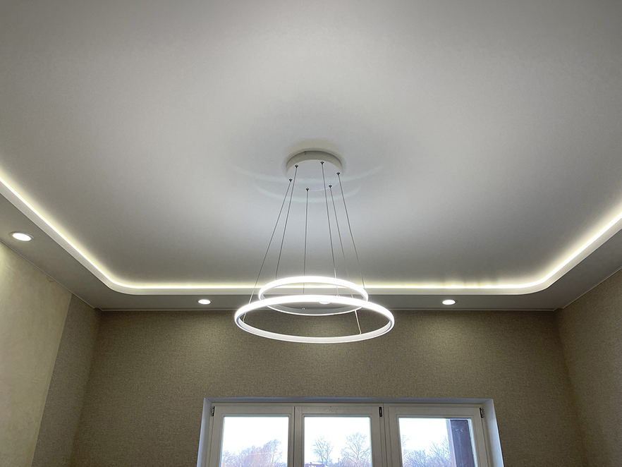 Бесшовный двухуровневый с подсветкой