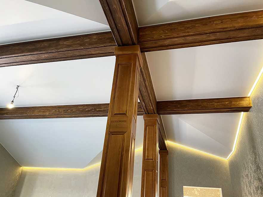 Белый матовый, монтаж со строительными лесами