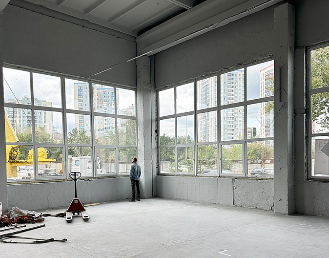 Остекление промышленного объекта