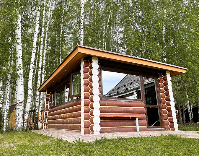 Остекление беседки